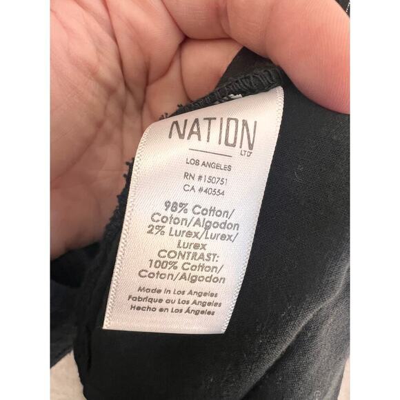 Nation LTD Rainbow Metallic Tiered Black Maxi Dress Women's Size S - Picture 6 of 9